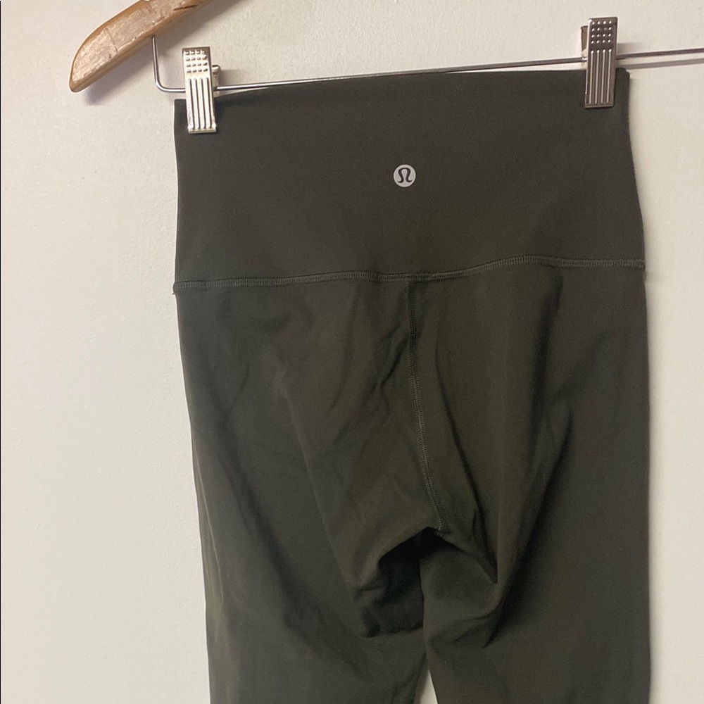 LULULEMON Olive Green Leggings Size 2 - Picture 3 of 6